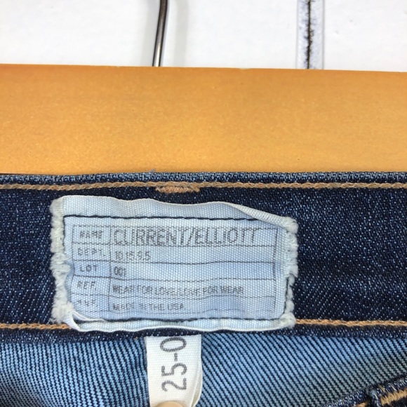 Current/Elliott The Skinny Voyage Jeans Sz 25 - Picture 7 of 11